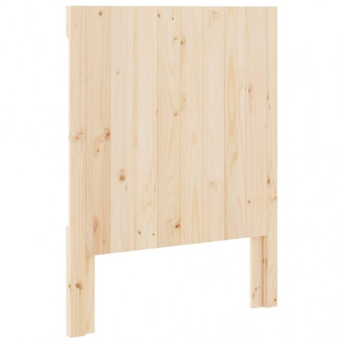 Sengegavl 80×104 cm i massivt fyrretræ - rustik træ sengegærde