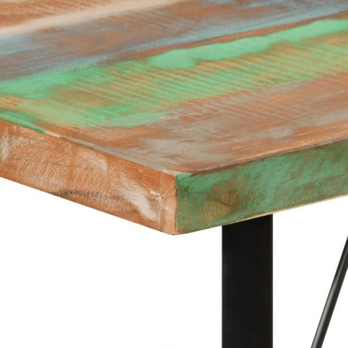 Barbord 110 x 55 x 107 cm i massivt genbrugstræ og jern