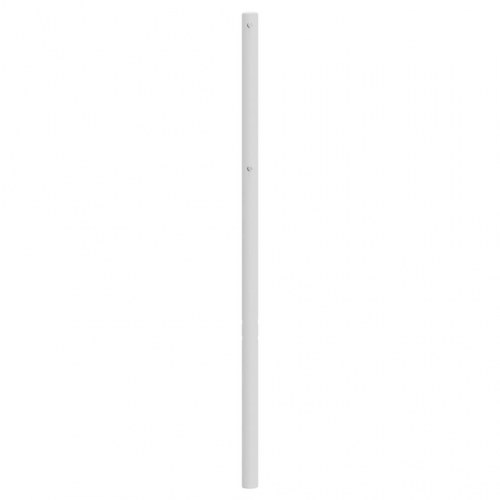 Sengegavl 120 cm metal hvid