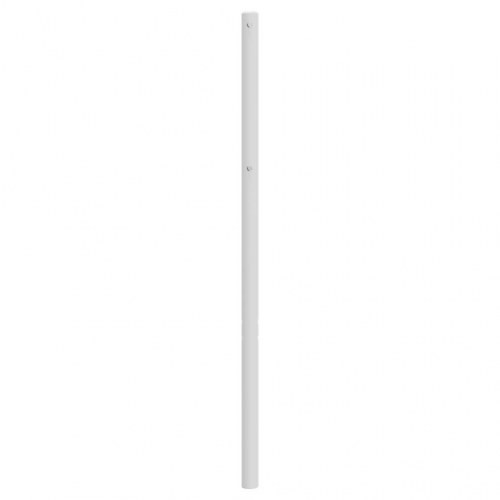 Sengegavl i metal 193 cm - hvid
