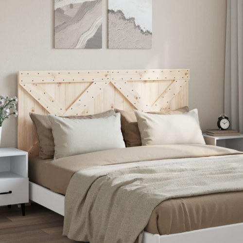 Sengegavl 160×104 cm i massivt fyrretræ - rustik dobbeltseng