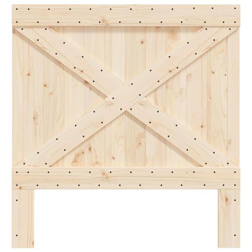 Sengegavl 100x104 cm massivt fyrretræ