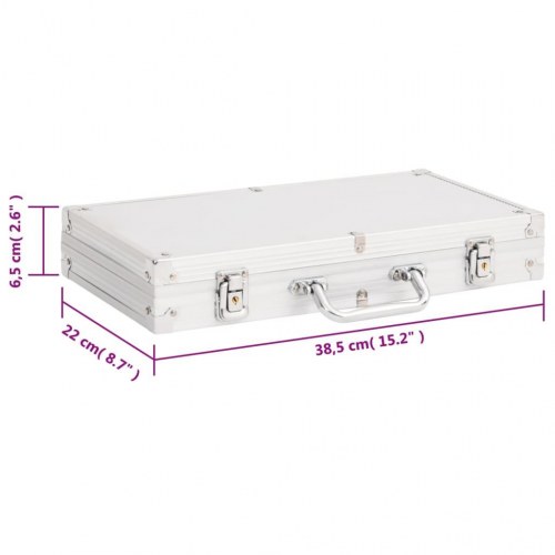 Pokersæt med jetoner 300 stk. 11,5 g