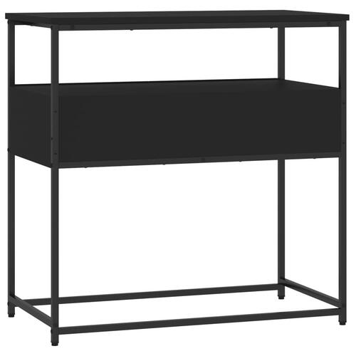 Konsolbord 75x40x75 cm konstrueret træ sort