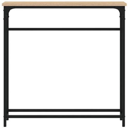 Konsolbord 75x19,5x75 cm konstrueret træ sonoma-eg