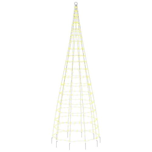 LED-juletræ til flagstang 550 LED'er 300 cm varmt hvidt lys