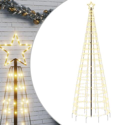 LED-juletræ med spyd 570 LED'er 300 cm varmt hvidt lys