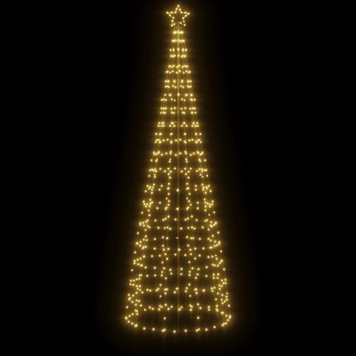 LED-juletræ med spyd 570 LED'er 300 cm varmt hvidt lys