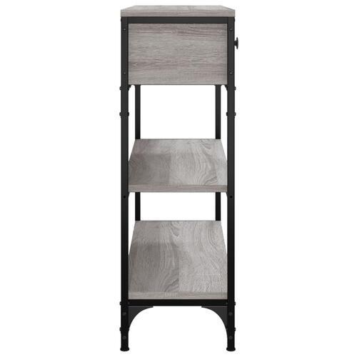Konsolbord 72,5x25x75 cm konstrueret træ grå sonoma-eg