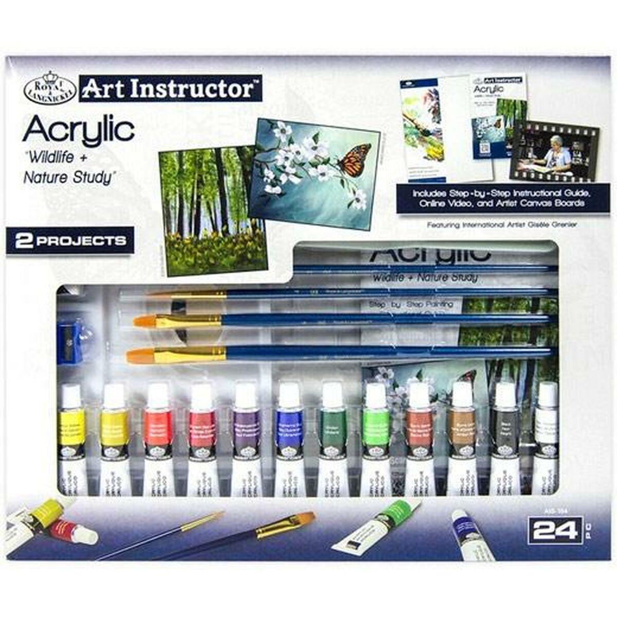 Royal & Langnickel Acrylic Paint Set - Art Instructor, 24 dele, multifarvet