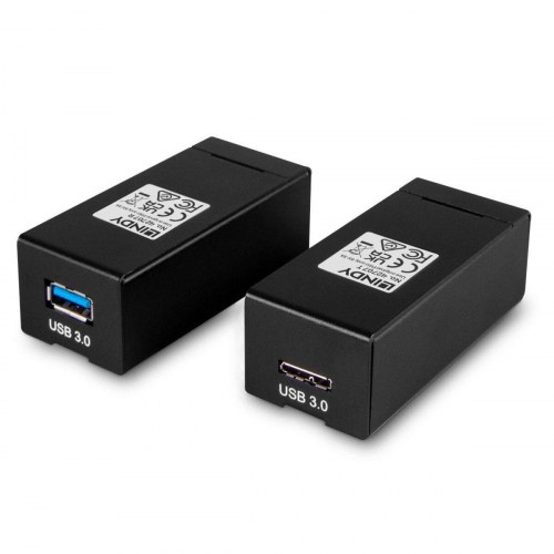 USB forlænger LINDY 42707 - sort