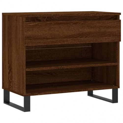 Skoreol 70x36x60 cm konstrueret træ brun egetræsfarve