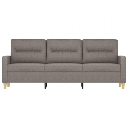 3-personers sofa i stof - gråbrun, 180 cm sædebredde