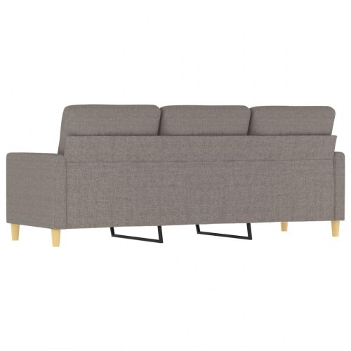 3-personers sofa i stof - gråbrun, 180 cm sædebredde