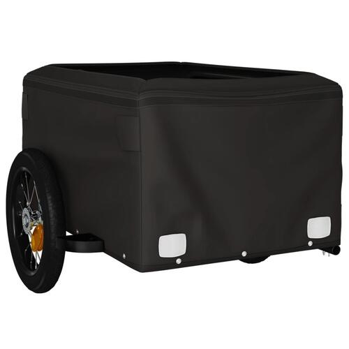 Cykelanhænger 30 kg jern sort og grøn