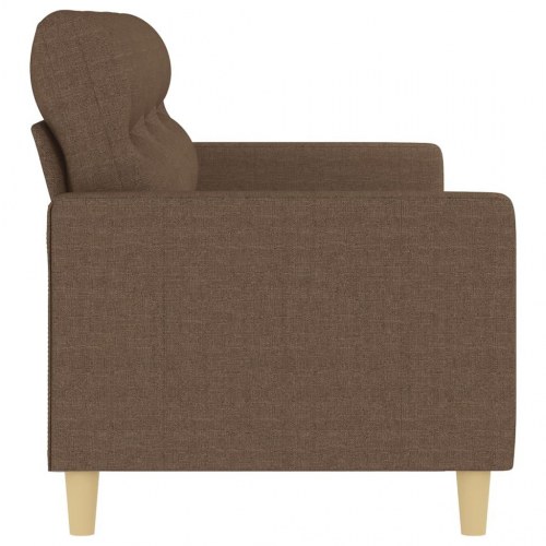 3-personers sofa i stof - brun, sædebredde 180 cm
