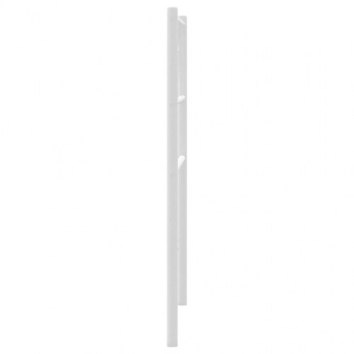Sengegavl 107 cm metal hvid