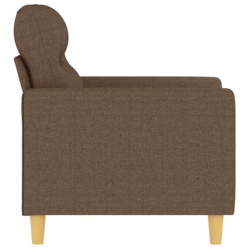 Lænestol i stof - 60 cm sædebredde, brun