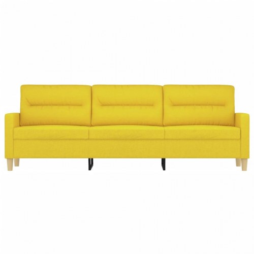 3-personers sofa i stof - 180 cm, lysegul