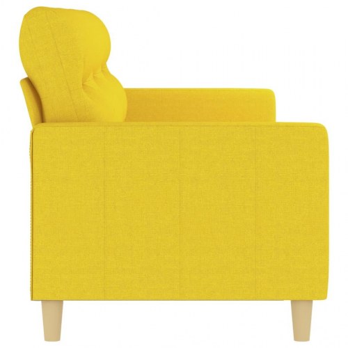 3-personers sofa i stof - 180 cm, lysegul
