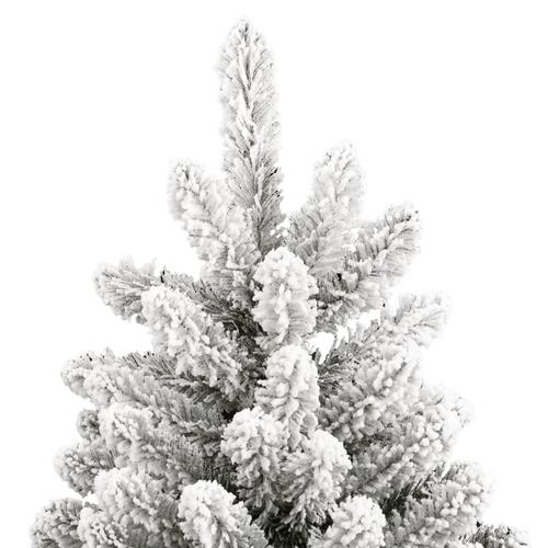 Kunstigt juletræ med sne 270 cm hængslet