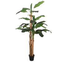 Kunstigt banantræ 18 blade 150 cm grøn
