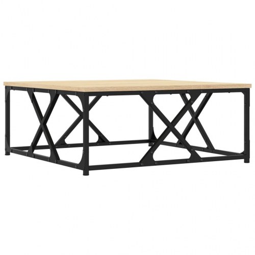 Sofabord 70x70x30 cm konstrueret træ sonoma-eg
