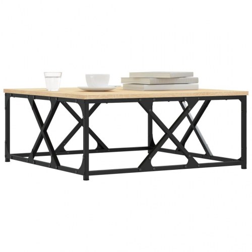 Sofabord 70x70x30 cm konstrueret træ sonoma-eg