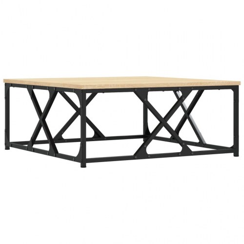 Sofabord 70x70x30 cm konstrueret træ sonoma-eg