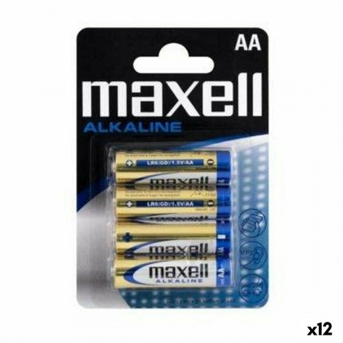 Maxell AA LR06 alkalinebatterier - 12 enheder