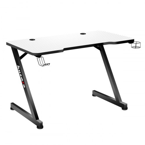 Huzaro Hero 2.5 skrivebord - hvid/sort, 120 × 60 cm