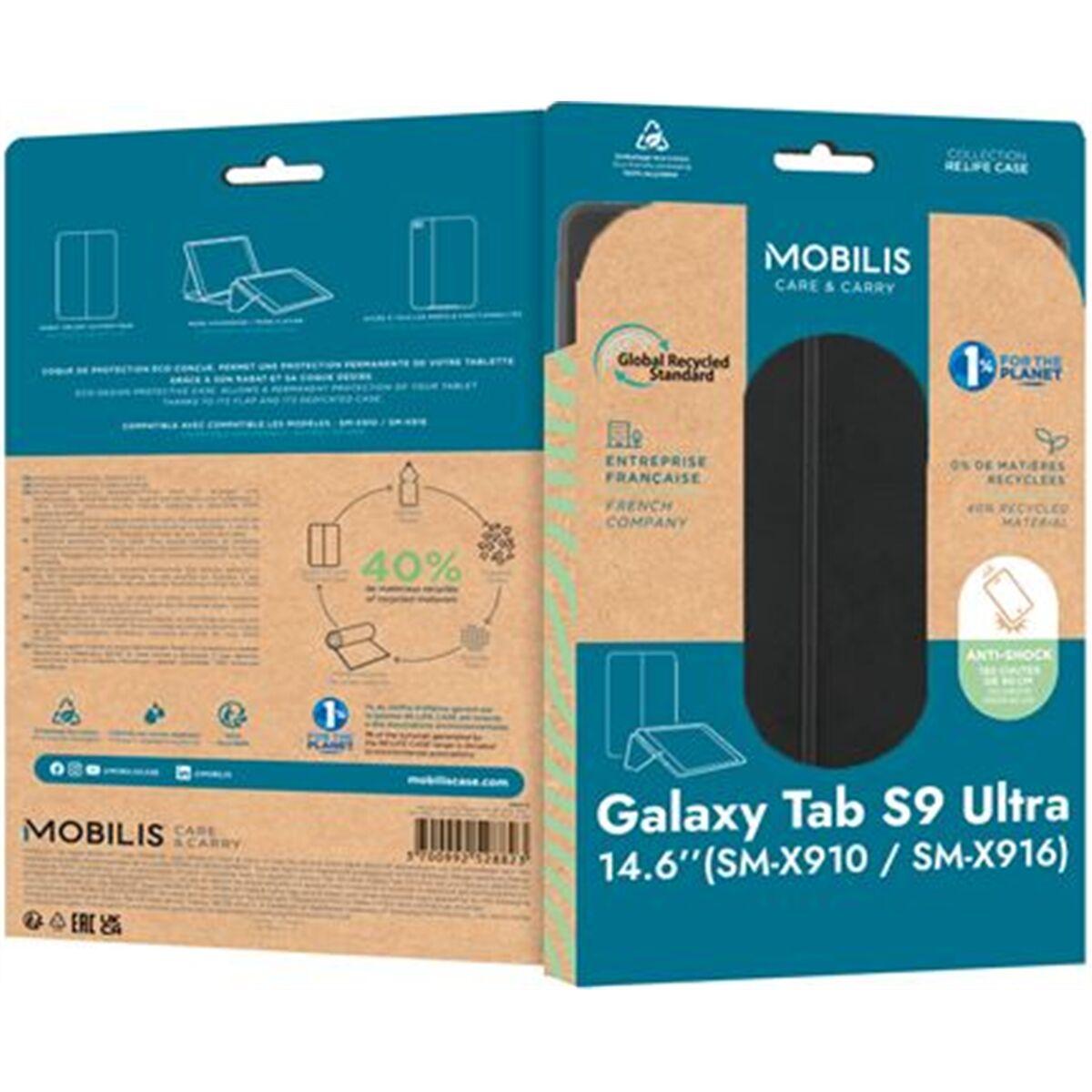 Mobilis tablet cover til Galaxy Tab S9 Ultra 14,6" - sort