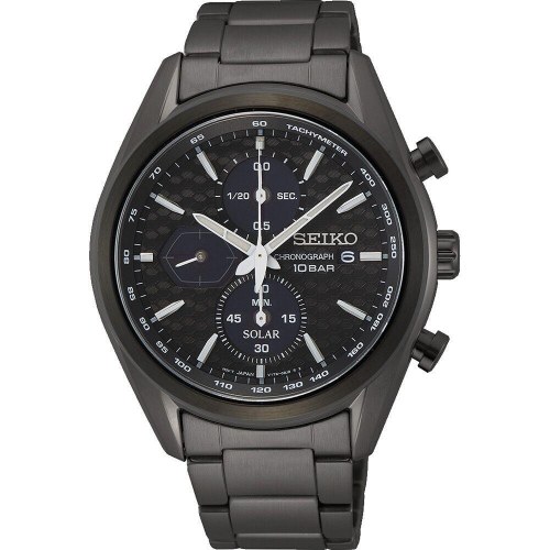 Seiko herreur SSC773P1 - sort kronograf i rustfrit stål