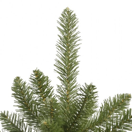 Kunstigt juletræ med fod 240 cm - hængslet, grøn