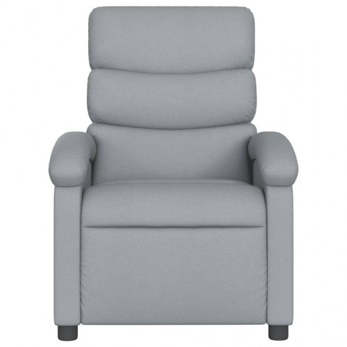 Massagestol stof lysegrå