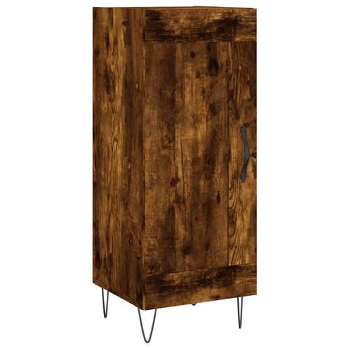 Skab 34,5x34x180 cm konstrueret træ røget egetræ