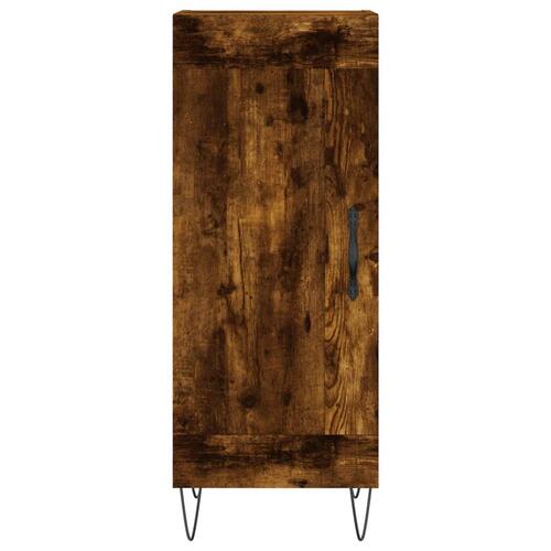 Skab 34,5x34x180 cm konstrueret træ røget egetræ