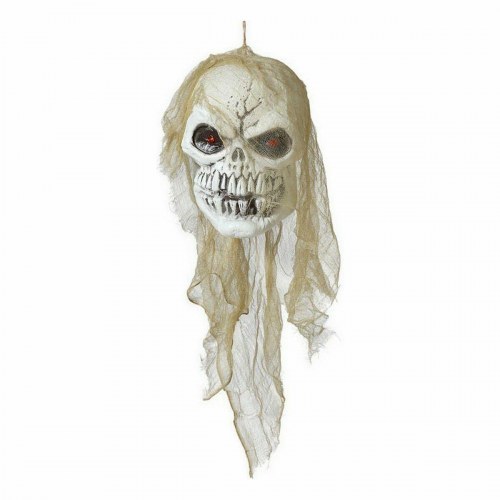 Halloween dekoration kranium med lys - hængende pynt