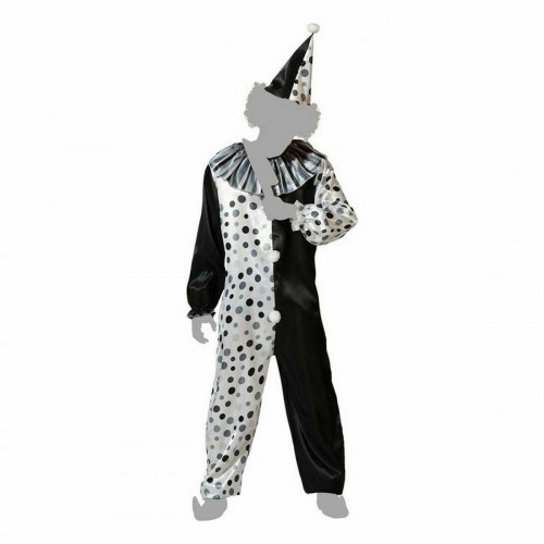 Klovnekostume til voksne - Grå unisex, XL (100 % polyester)