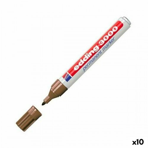 Permanent marker Edding 3000 - brun, 1,5-3 mm (10 stk.)