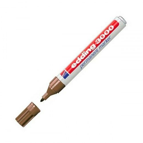 Permanent marker Edding 3000 - brun, 1,5-3 mm (10 stk.)