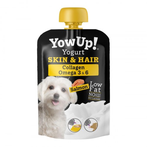Hundefoder vådfoder YowUp Skin & Hair, laks - 3 x 115 g