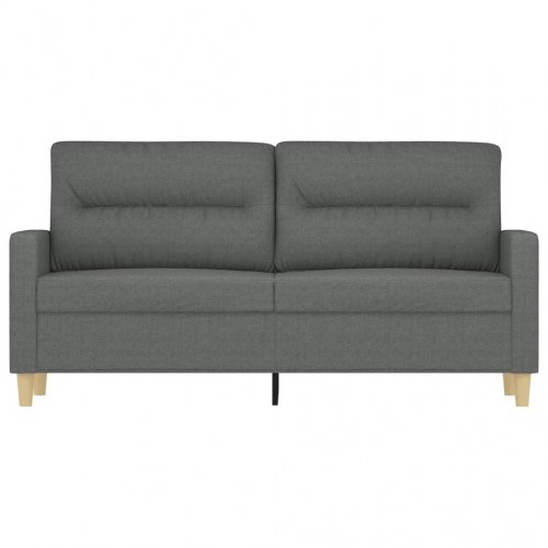 2-personers sofa 140 cm stof mørkegrå