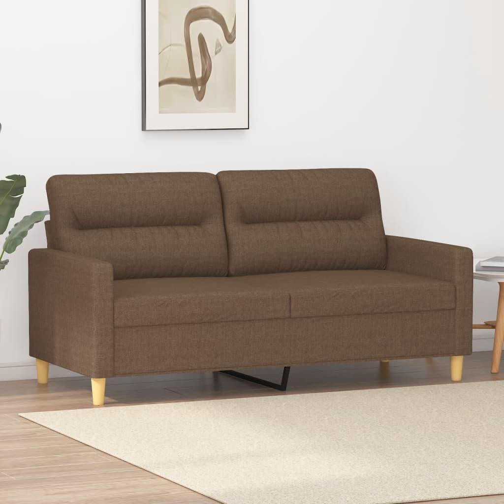 2 Personers Sofa 140 Cm Stof Brun