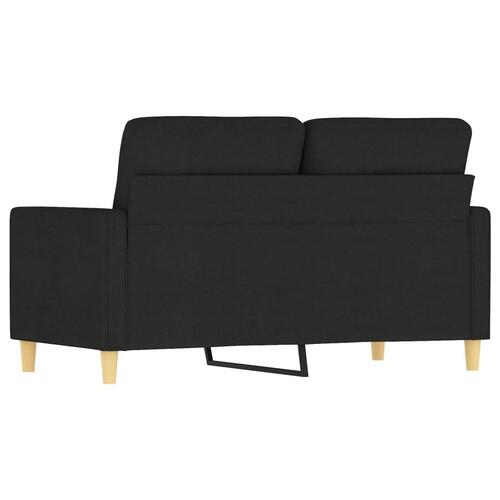 2-personers sofa 120 cm stof sort