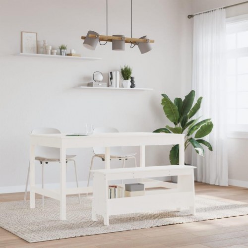 Entrébænk med opbevaring - hvid fyrretræ, 100×28×45 cm