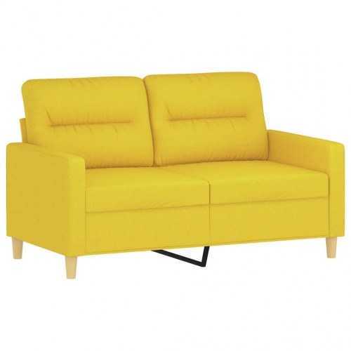 2-personers sofa i stof 120 cm - lysegul