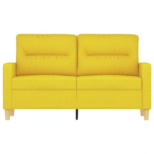 2-personers sofa i stof 120 cm - lysegul