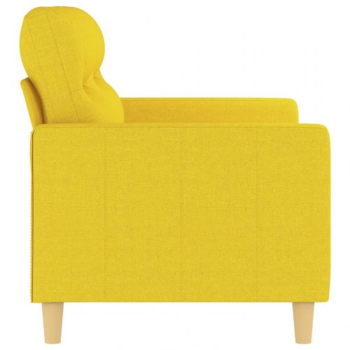 2-personers sofa i stof 120 cm - lysegul