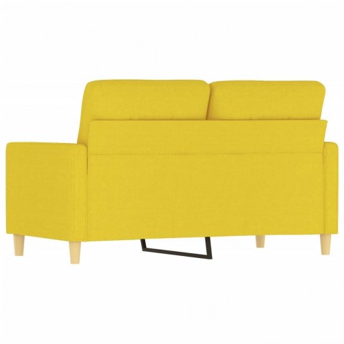 2-personers sofa i stof 120 cm - lysegul